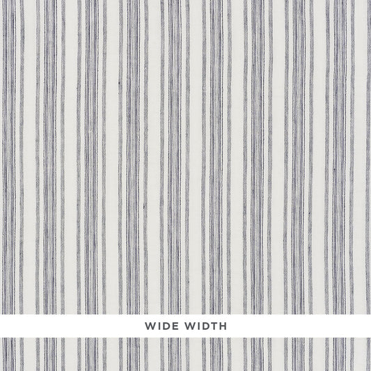 SCHUMACHER  ESSENTIALS: SHEERS & CASEMENTS MONTALLEGRO LINEN SHEER SHEERS & CASEMENTS SHEERS & CASEMENTS NAVY   - 70012