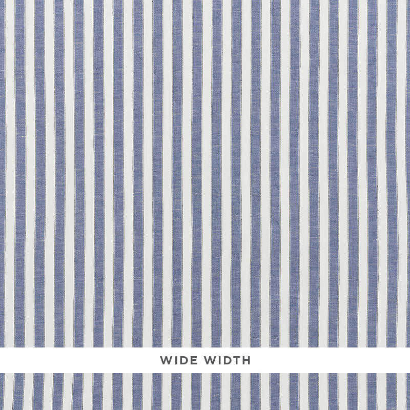 SCHUMACHER  ESSENTIALS: SHEERS & CASEMENTS REGATTA LINEN STRIPE SHEER SHEERS & CASEMENTS SHEERS & CASEMENTS CHAMBRAY   - 70030