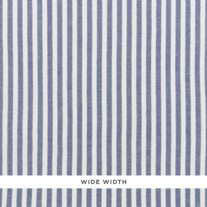SCHUMACHER  ESSENTIALS: SHEERS & CASEMENTS REGATTA LINEN STRIPE SHEER SHEERS & CASEMENTS SHEERS & CASEMENTS CHAMBRAY   - 70030