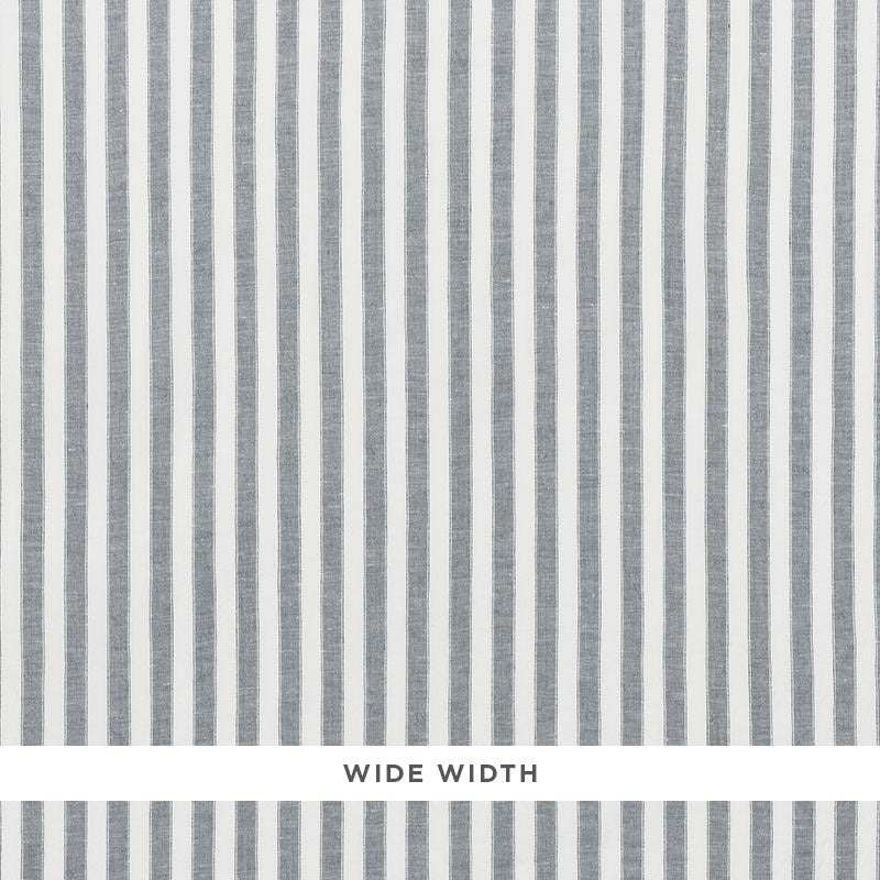 Grey and white vertical striped fabric with wide stripes; modern, versatile pattern for textiles or walls.