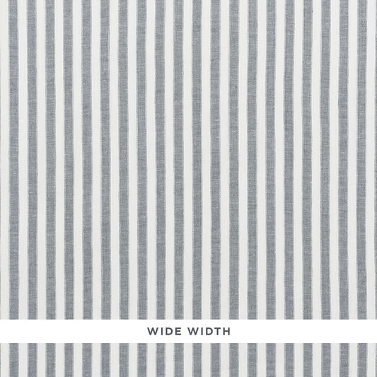 SCHUMACHER  ESSENTIALS: SHEERS & CASEMENTS REGATTA LINEN STRIPE SHEER SHEERS & CASEMENTS SHEERS & CASEMENTS LAGOON   - 70031