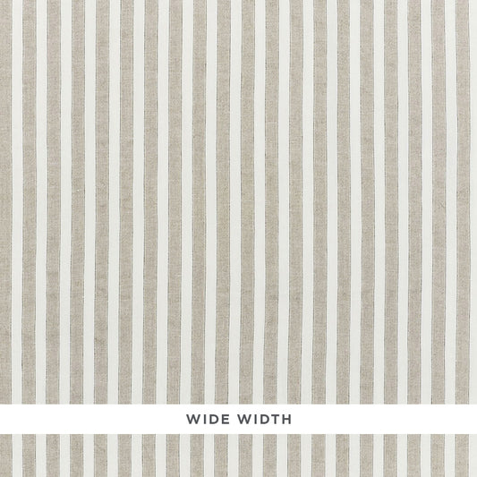 SCHUMACHER  ESSENTIALS: SHEERS & CASEMENTS REGATTA LINEN STRIPE SHEER SHEERS & CASEMENTS SHEERS & CASEMENTS LINEN   - 70036