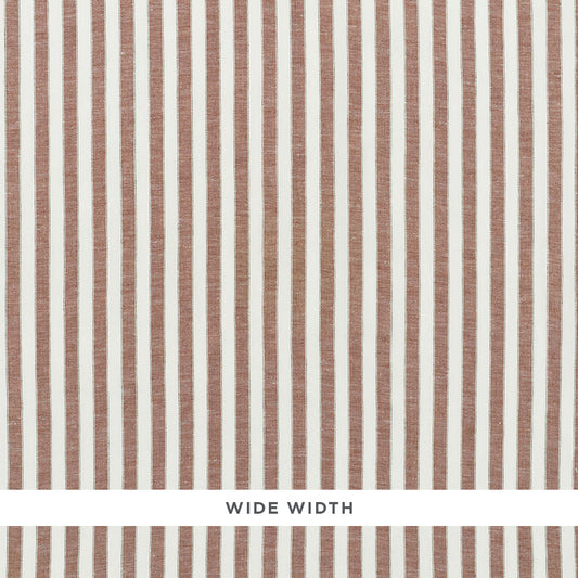 SCHUMACHER  ESSENTIALS: SHEERS & CASEMENTS REGATTA LINEN STRIPE SHEER SHEERS & CASEMENTS SHEERS & CASEMENTS SIENNA   - 70037