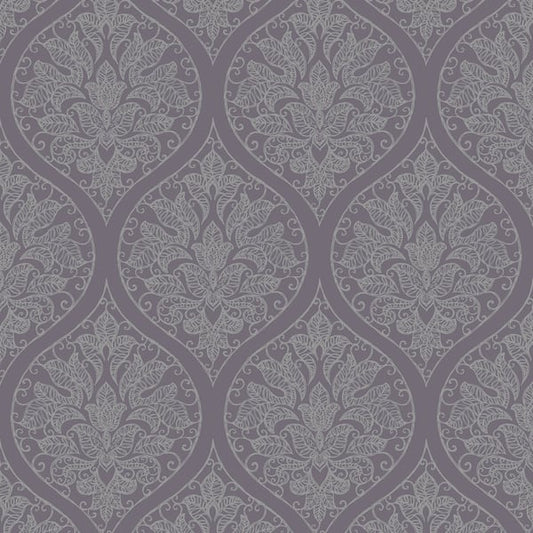 Galerie Wallcoverings Emporium Emporium Ogee Galerie Wallcoverings  Purple, Lilac   - 7008
