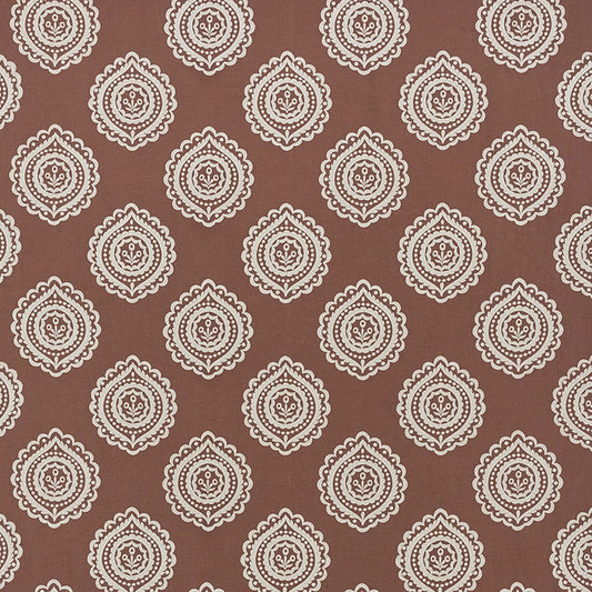 SCHUMACHER  CONTEMPORARY EMBROIDERIES OLANA LINEN EMBROIDERY EMBROIDERIES EMBROIDERIES CAFE MOCHA   - 70203