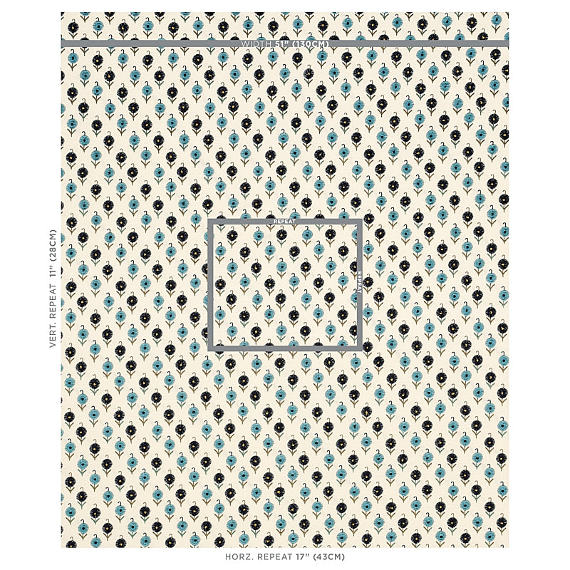 SCHUMACHER  CONTEMPORARY EMBROIDERIES AVODICA EMBROIDERY EMBROIDERIES EMBROIDERIES AEGEAN   - 70210