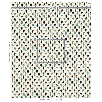 SCHUMACHER  CONTEMPORARY EMBROIDERIES AVODICA EMBROIDERY EMBROIDERIES EMBROIDERIES AEGEAN   - 70210