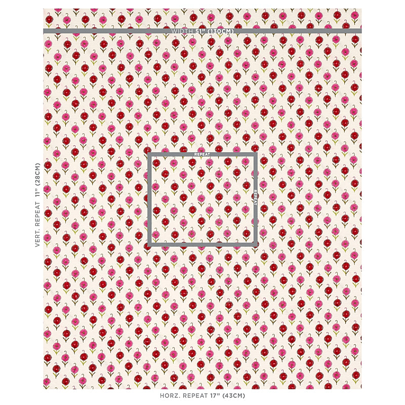 SCHUMACHER  CONTEMPORARY EMBROIDERIES AVODICA EMBROIDERY EMBROIDERIES EMBROIDERIES AZALEA   - 70211