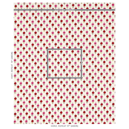 SCHUMACHER  CONTEMPORARY EMBROIDERIES AVODICA EMBROIDERY EMBROIDERIES EMBROIDERIES AZALEA   - 70211