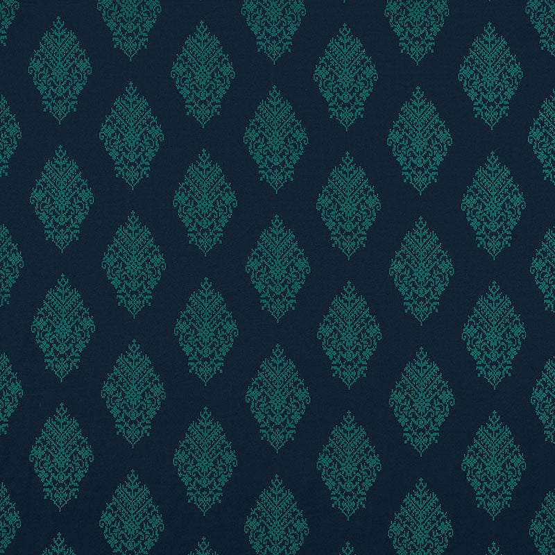 SCHUMACHER  CONTEMPORARY EMBROIDERIES 	ZINDA EMBROIDERY DRY CLEAN RECOMMENDED DRY CLEAN RECOMMENDED AEGEAN   - 70223