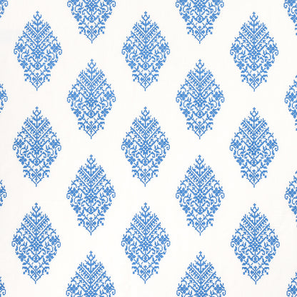 SCHUMACHER  BOHEMIA ZINDA EMBROIDERY EMBROIDERIES EMBROIDERIES BLUE ON IVORY   - 70225