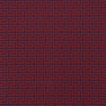 SCHUMACHER  CONTEMPORARY EMBROIDERIES A MAZE EMBROIDERY EMBROIDERIES EMBROIDERIES BERRY   - 70234