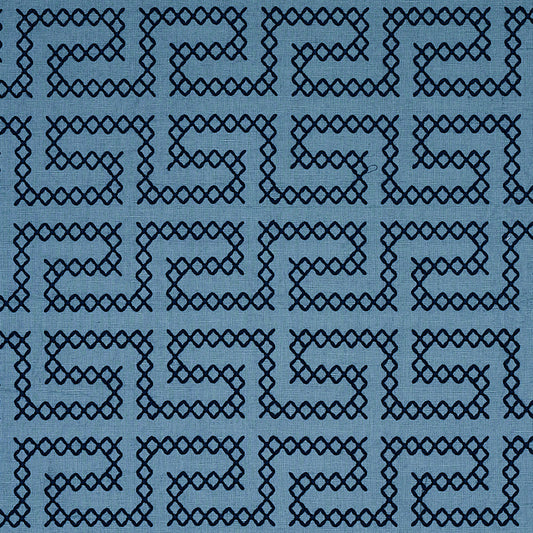 SCHUMACHER  CONTEMPORARY EMBROIDERIES A MAZE EMBROIDERY EMBROIDERIES EMBROIDERIES CADET   - 70235