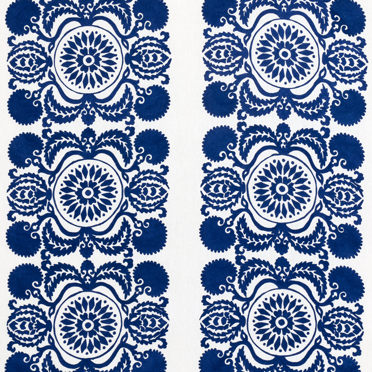 SCHUMACHER  CONTEMPORARY EMBROIDERIES CASTANET EMBROIDERY EMBROIDERIES EMBROIDERIES COBALT   - 70260