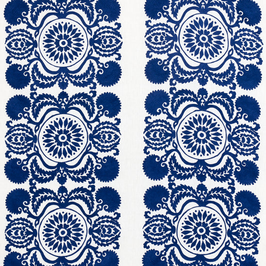 SCHUMACHER  CONTEMPORARY EMBROIDERIES CASTANET EMBROIDERY EMBROIDERIES EMBROIDERIES COBALT   - 70260