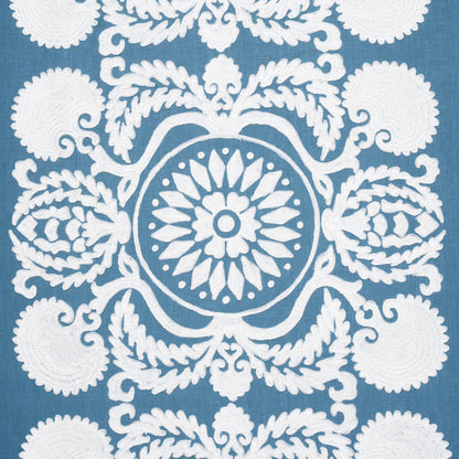SCHUMACHER  BOHEMIA CASTANET EMBROIDERY EMBROIDERIES EMBROIDERIES CHAMBRAY   - 70262