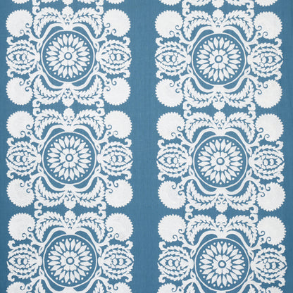 SCHUMACHER  BOHEMIA CASTANET EMBROIDERY EMBROIDERIES EMBROIDERIES CHAMBRAY   - 70262