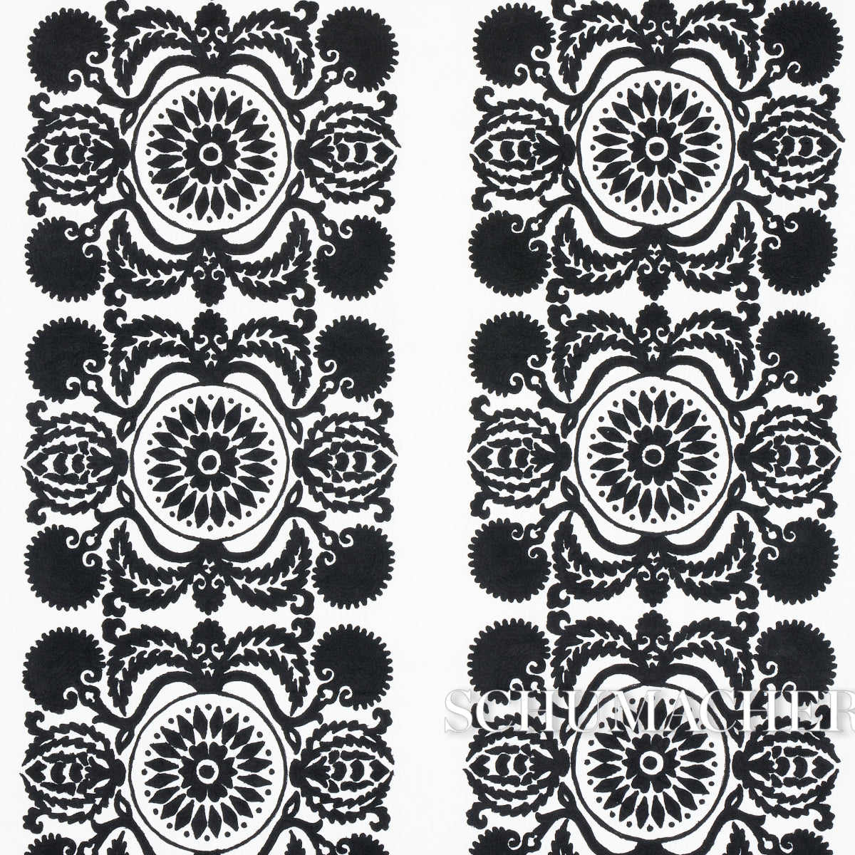 SCHUMACHER  BOHEMIA CASTANET EMBROIDERY EMBROIDERIES EMBROIDERIES BLACK   - 70263