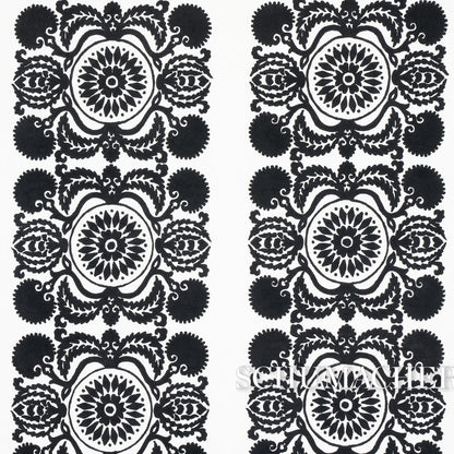 SCHUMACHER  BOHEMIA CASTANET EMBROIDERY EMBROIDERIES EMBROIDERIES BLACK   - 70263