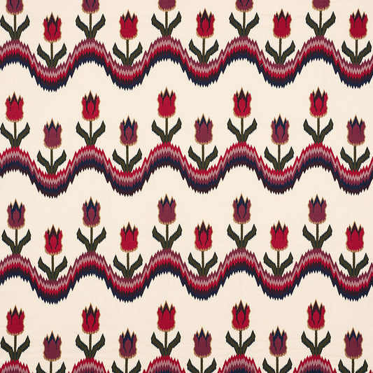 SCHUMACHER  CONTEMPORARY EMBROIDERIES TULIP FLAMESTITCH EMBROIDERY EMBROIDERIES EMBROIDERIES JEWEL   - 70270