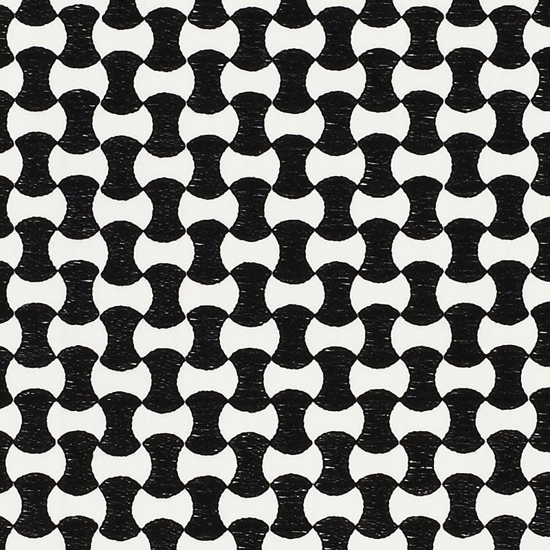SCHUMACHER  NEW WAVE: BLACK & WHITE NOLITA EMBROIDERY EMBROIDERIES EMBROIDERIES BLACK   - 70372