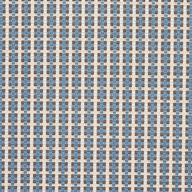 SCHUMACHER  ESSENTIALS: SMALL SCALE UPHOLSTERY FABRICS CROSSTOWN PATTERN WOVENS PATTERN WOVENS SKY   - 70390