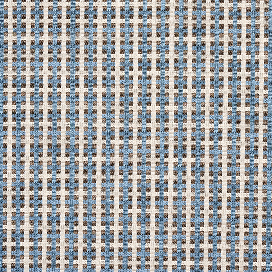 SCHUMACHER  ESSENTIALS: SMALL SCALE UPHOLSTERY FABRICS CROSSTOWN PATTERN WOVENS PATTERN WOVENS SKY   - 70390