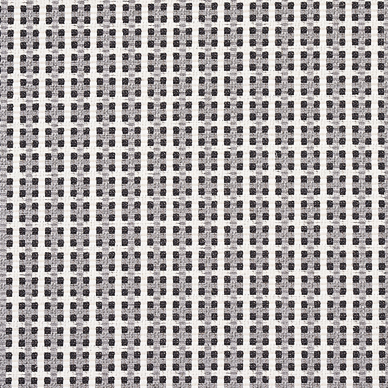 SCHUMACHER  ESSENTIALS: SMALL SCALE UPHOLSTERY FABRICS CROSSTOWN PATTERN WOVENS PATTERN WOVENS GRAPHITE   - 70392
