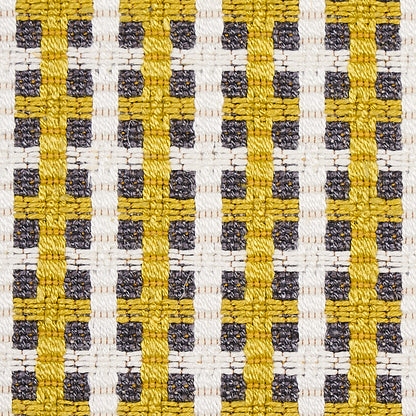 SCHUMACHER  ESSENTIALS: SMALL SCALE UPHOLSTERY FABRICS CROSSTOWN PATTERN WOVENS PATTERN WOVENS CITRON   - 70393