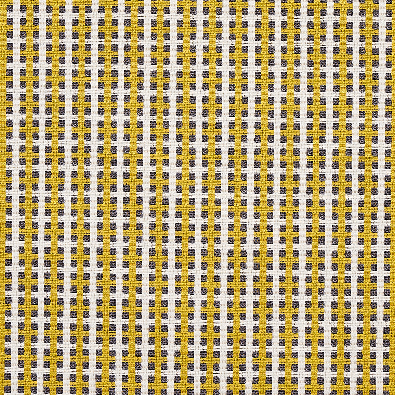 SCHUMACHER  ESSENTIALS: SMALL SCALE UPHOLSTERY FABRICS CROSSTOWN PATTERN WOVENS PATTERN WOVENS CITRON   - 70393