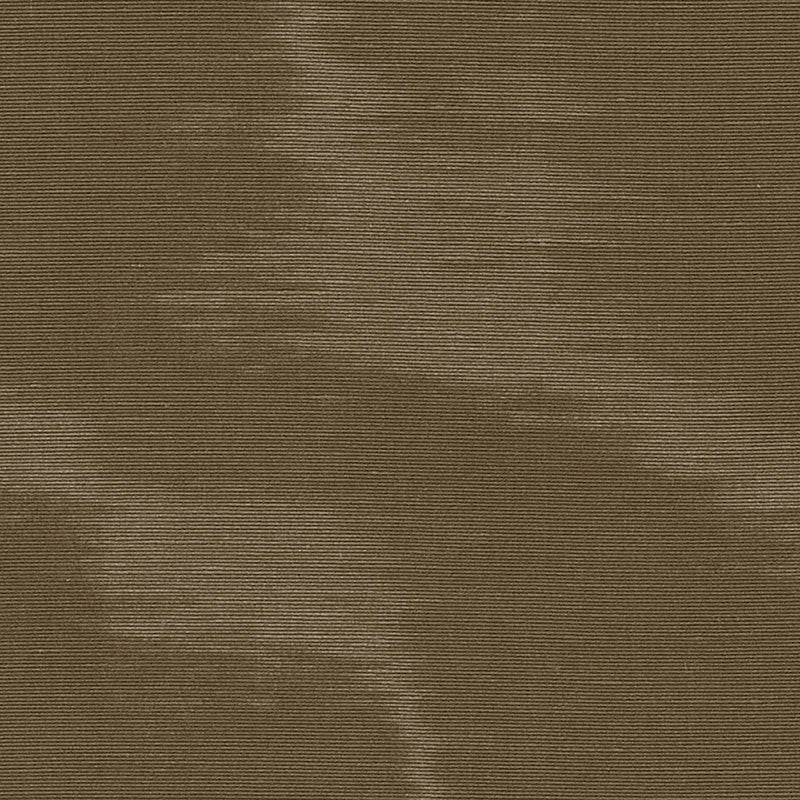 Close-up of brown ribbed fabric texture with fine horizontal lines; warm earthy tone; suitable for apparel or upholstery.
