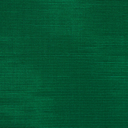 Emerald moire fabric close-up showing the water-like, wavy pattern and subtle sheen, suitable for garments or upholstery.