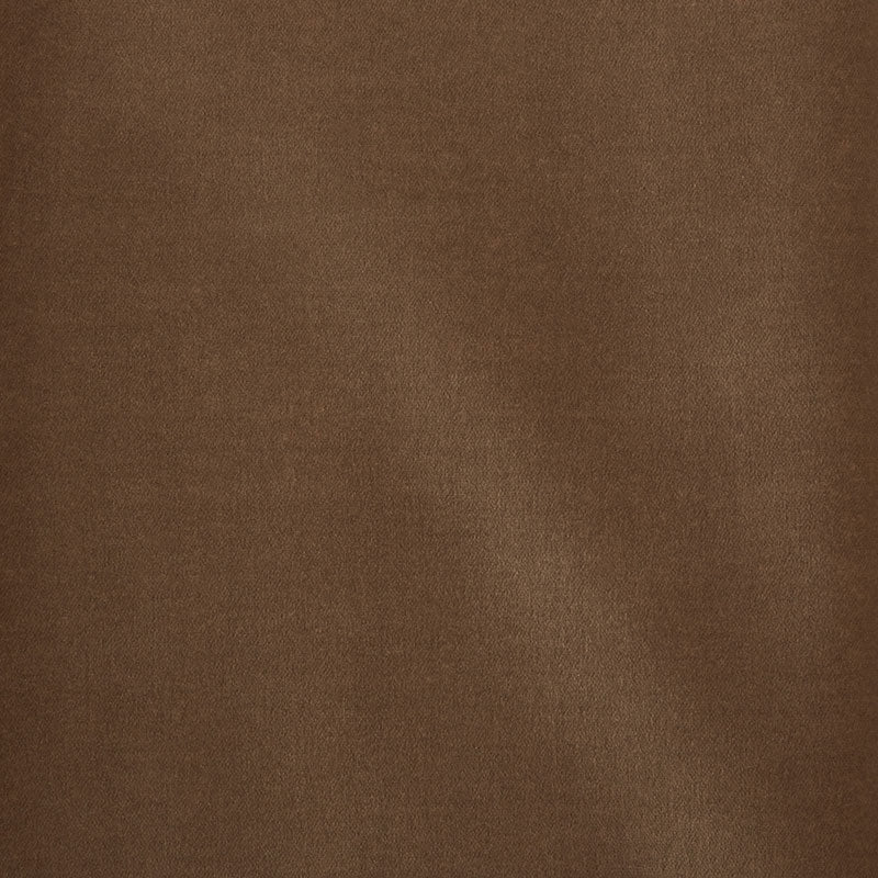 Brown fabric texture with a soft matte finish, warm chocolate shade and smooth surface for clothing or upholstery.