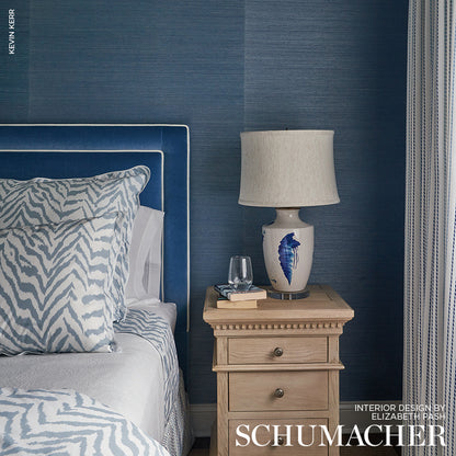 SCHUMACHER FABRIC  PERFECT BASICS: VELVET ROCKY PERFORMANCE VELVET   CORNFLOWER   - 70477