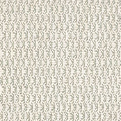 Grey and cream chevron woven fabric texture; subtle zigzag pattern for upholstery or drapery.