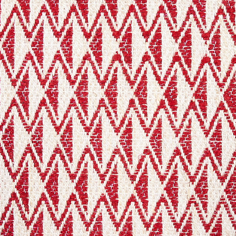 SCHUMACHER  ESSENTIALS: SMALL SCALE UPHOLSTERY FABRICS GREENPOINT PATTERN WOVENS PATTERN WOVENS RED   - 70547