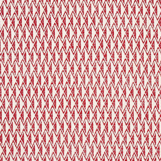 SCHUMACHER  ESSENTIALS: SMALL SCALE UPHOLSTERY FABRICS GREENPOINT PATTERN WOVENS PATTERN WOVENS RED   - 70547