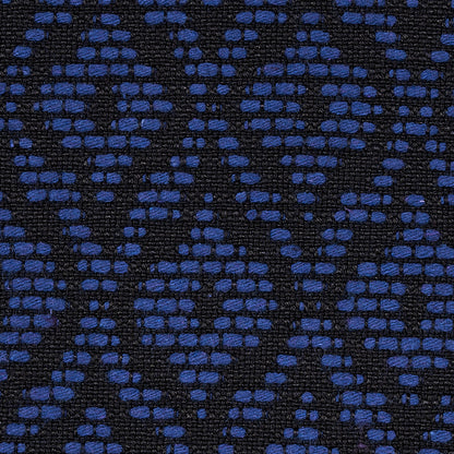 Midnight-colored small-scale woven upholstery fabric with a subtle repeating pattern.