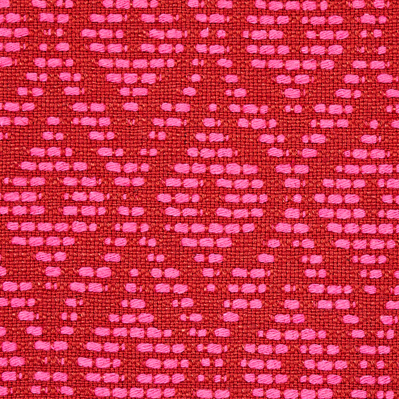 SCHUMACHER  ESSENTIALS: SMALL-SCALE UPHOLSTERY RED HOOK PATTERN WOVENS PATTERN WOVENS BERRY   - 70555