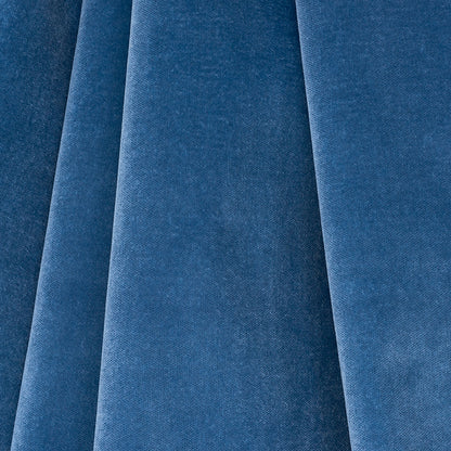 SCHUMACHER FABRIC  PERFECT BASICS: VELVET ROCKY PERFORMANCE VELVET   STEEL BLUE   - 70571