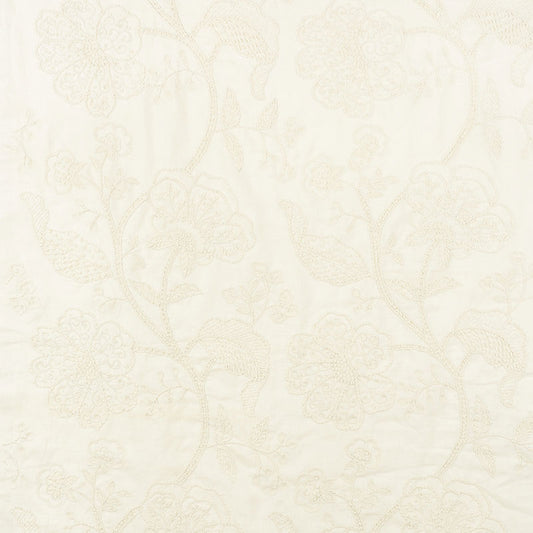 SCHUMACHER  CONTEMPORARY EMBROIDERIES FULL BLOOM EMBROIDERY EMBROIDERIES EMBROIDERIES CREAM   - 70811