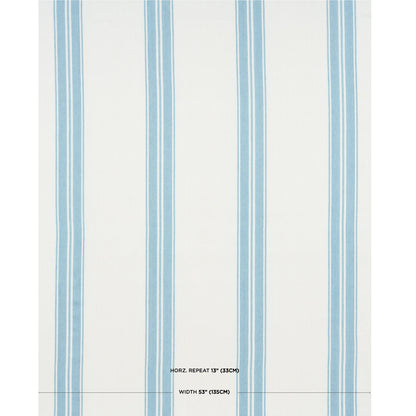 SCHUMACHER  MARK D. SIKES BRENTWOOD STRIPE WOVEN WOVEN POOL   - 70875