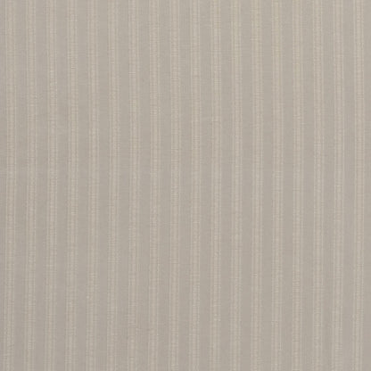 Beige textured woven fabric with narrow vertical cream stripes; versatile upholstery or drapery material.