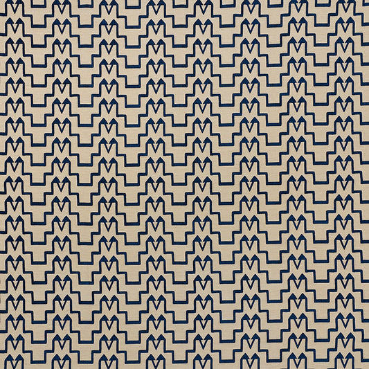 SCHUMACHER  DAVID KAIHOI TURKISH STEP CHENILLE,PATTERN WOVENS CHENILLE,PATTERN WOVENS BLUE/NATURAL   - 71243