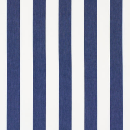 Navy blue vertical stripes on white background; bold striped pattern.
