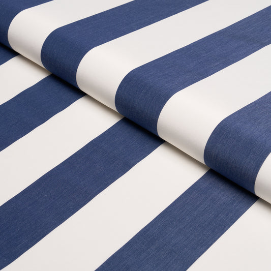 SCHUMACHER  ESSENTIALS: CLASSIC STRIPE ANDY STRIPE PATTERNED WOVENS PATTERNED WOVENS NAVY   - 71323