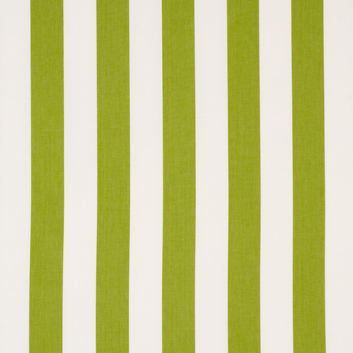 Olive green and white vertical striped wallpaper pattern.