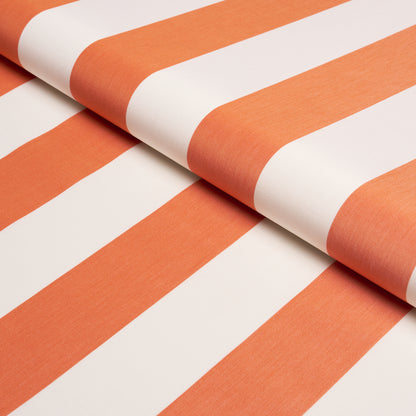SCHUMACHER  ESSENTIALS: CLASSIC STRIPE ANDY STRIPE PATTERNED WOVENS PATTERNED WOVENS ORANGE   - 71328
