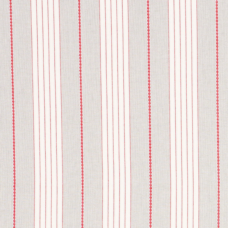 SCHUMACHER  ESSENTIALS: STRIPES AUDREY STRIPE PATTERNED WOVENS PATTERNED WOVENS GREY , RED   - 71373