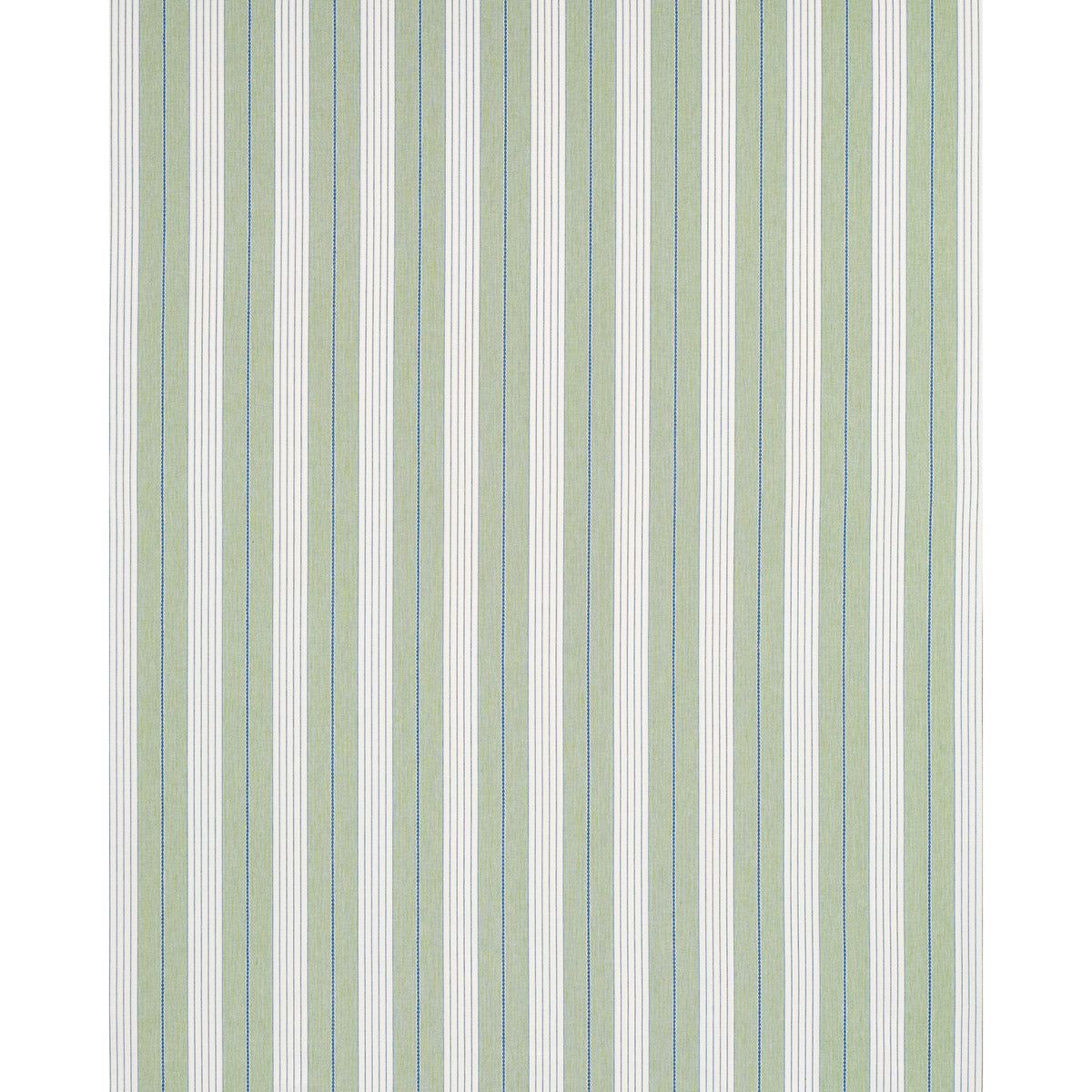 SCHUMACHER FABRIC  STRIPES REVISITS AUDREY STRIPE   GREEN   - 71376